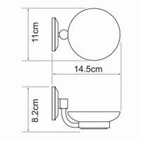 Аксесс Rhein K- Мыльница (блистер), КЕРАМИКА, хром, WasserKRAFT арт-6229CO — фото 4, Мыльницы