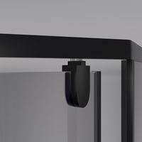 Душевой уголок Niagara Eco NG-009-14DT (90х90х195) низкий поддон(13см),черный,стекло тонированное,2  арт-_0091432DT — фото 3, Душевые уголки трапеция