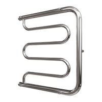 Водяной полотенцесушитель Point Фокстрот 500x400 с полкой Хром арт-PN25554P — фото 4, Водяные полотенцесушители