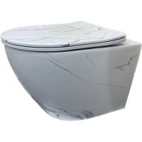 Унитаз биде Laguraty подвесной с сиденьем Микролифт арт-038BM — фото 1, Подвесные унитазы