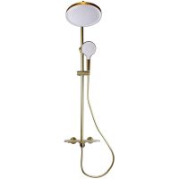 Душевая система Bronze de Luxe Icon Золото матовое арт-80112CG — фото 3, Душевые стойки