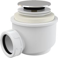 Сифон для душевого поддона Alcaplast Хром арт-A466-50 — фото 1, Сифоны для поддонов