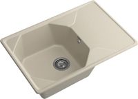 GRANFEST Мойка UNIQUE 740L 1-чаша+крыло 740*500мм топаз арт.GF- арт-U-740L топаз — фото 1, Кухонные мойки