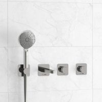 Встраиваемый комплект для ванны с лейкой и изливом арт-A4651.293.295.271.087.127 — фото 1, Смеситель для ванны