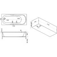Товар: Акриловая ванна Bas Нептун 170x70 без гидромассажа арт-В 00026 - фото 3 Акриловая ванна Bas Нептун 170x70 без гидромассажа арт-В 00026 — фото 3, Акриловые ванны