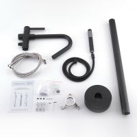 Смеситель для ванны Bond Circle Черный матовый арт-B05-4988 — фото 2, Смесители напольные