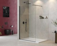 Душевая перегородка CEZARES арт-LIBERTA-L-1-105-120-C-NERO — фото 1, Душевые перегородки