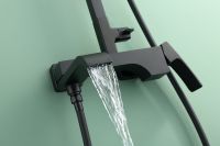 Душевая система Raglo Черная матовая арт-R02.24.06 — фото 4, Душевые стойки