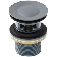 Донный клапан Iddis Slide click-clack Графит арт-SLIGM00i88 — фото 1, Донные клапаны