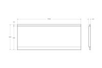 Передняя панель для акриловой ванны CEZARES арт-EMP-150-SCR-W37 — фото 2, Экраны для ванн