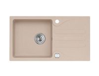 Мойка для кухни GALAPAGOS 30 GRANITAL ARCTIC-G11 770x430x150;1X; с сифоном 1105296, арт-1100882.0 — фото 1, Кухонные мойки