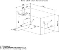 Товар: Акриловая ванна Aquanet West 120x70 - фото 4 Акриловая ванна Aquanet West 120x70 — фото 4, Акриловые ванны