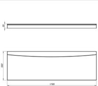 Товар: Фронтальный экран Aquanet Bright/Riviera/Tea/Viola NEW 180 00243518 - фото 3 Фронтальный экран Aquanet Bright/Riviera/Tea/Viola NEW 180 00243518 — фото 3, Экраны для ванн