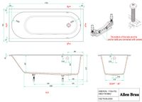 Ванна из искусственного камня Allen Brau Evo Oberon 170x75 2.3EV02.20 — фото 2, Акриловые ванны