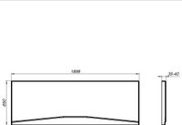 Товар: Фронтальный экран Aquanet Vega 190 00145089 - фото 3 Фронтальный экран Aquanet Vega 190 00145089 — фото 3, Экраны для ванн