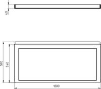Фронтальный экран Aquanet West/Largo 120 00243800 — фото 3, Экраны для ванн