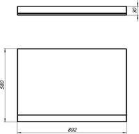 Товар: Боковой экран Aquanet Grenada 90 00139573 - фото 3 Боковой экран Aquanet Grenada 90 00139573 — фото 3, Экраны для ванн