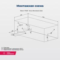 Товар: Акриловая ванна Aquanet Nexus 175x80 (с каркасом) - фото 3 Акриловая ванна Aquanet Nexus 175x80 (с каркасом) — фото 3, Акриловые ванны