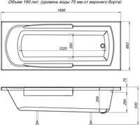 Товар: Акриловая ванна Aquanet Extra 170x70 - фото 3 Акриловая ванна Aquanet Extra 170x70 — фото 3, Акриловые ванны