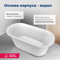 Акриловая ванна Aquanet Family Smart 170x78 88778-MW — фото 4, Акриловые ванны
