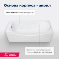 Товар: Акриловая ванна Aquanet Viola NEW 180x75 (с каркасом) - фото 8 Акриловая ванна Aquanet Viola NEW 180x75 (с каркасом) — фото 8, Акриловые ванны