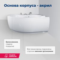 Товар: Акриловая ванна Aquanet Capri 170x110 R (с каркасом) - фото 8 Акриловая ванна Aquanet Capri 170x110 R (с каркасом) — фото 8, Акриловые ванны