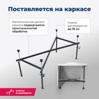 Товар: Акриловая ванна Aquanet West 140x70 (с каркасом) - фото 7 Акриловая ванна Aquanet West 140x70 (с каркасом) — фото 7, Акриловые ванны