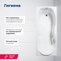 Товар: Акриловая ванна Aquanet Tessa NEW 170x70 (с каркасом) - фото 5 Акриловая ванна Aquanet Tessa NEW 170x70 (с каркасом) — фото 5, Акриловые ванны
