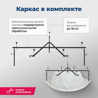 Товар: Акриловая ванна Aquanet Malta New 150x150 (с каркасом) - фото 6 Акриловая ванна Aquanet Malta New 150x150 (с каркасом) — фото 6, Акриловые ванны