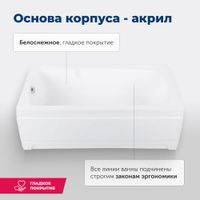 Акриловая ванна Aquanet Extra 150x70 (с каркасом) — фото 8, Акриловые ванны
