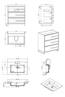 Товар: Комплект Тумба Bella-T75 напольная с раковиной 750x480x775 PARLY Spa - фото 4 Комплект Тумба Bella-T75 напольная с раковиной 750x480x775 PARLY Spa — фото 4, Аксессуары для ванной