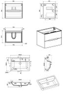 Товар: Комплект Тумба River60 подвесная с раковиной 600х420х550 PARLY Spa - фото 5 Комплект Тумба River60 подвесная с раковиной 600х420х550 PARLY Spa — фото 5, Аксессуары для ванной