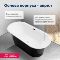 Товар: Акриловая ванна Aquanet Smart 170x78 88778-GB - фото 4 Акриловая ванна Aquanet Smart 170x78 88778-GB — фото 4, Акриловые ванны