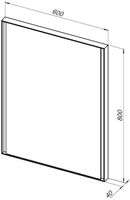 Зеркало Allen Brau Infinity 60 с подсветкой Черное с сенсорным выключателем арт-1.21018.BL — фото 10, Зеркала в ванную комнату