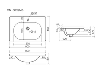 Товар: Раковина накладная CERAMICANOVA Sabo с отверстием под смеситель 800x460x130 черный матовый - фото 4 Раковина накладная CERAMICANOVA Sabo с отверстием под смеситель 800x460x130 черный матовый — фото 4, Раковины накладные
