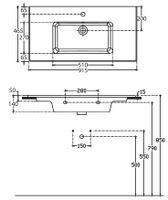 Раковина Allen Brau Fantasy 92 4.11026.20 Белая — фото 6, Раковины встраиваемые сверху