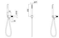 Душевой гарнитур Allen Brau Priority 5.31019-31 Черный матовый — фото 10, Душевые гарнитуры