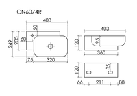 Товар: Раковина Ceramicanova Element 40 R CN6074R Белая - фото 13 Раковина Ceramicanova Element 40 R CN6074R Белая — фото 13, Мини-раковины