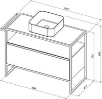 Товар: Тумба под раковину Allen Brau Priority 100 1.31003.WM Белая матовая - фото 56 Тумба под раковину Allen Brau Priority 100 1.31003.WM Белая матовая — фото 56, Тумбы под раковину