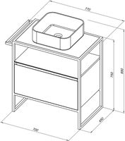 Товар: Тумба под раковину Allen Brau Priority 70 1.31001.AM Антрацит матовый - фото 31 Тумба под раковину Allen Brau Priority 70 1.31001.AM Антрацит матовый — фото 31, Тумбы под раковину