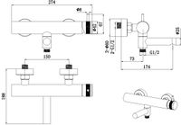 Смеситель для ванны Allen Brau Priority 5.31B10-BN Никель брашированный — фото 4, Смеситель для ванны