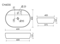 Раковина Ceramicanova Element 60 CN6035 Белая — фото 14, Раковины накладные