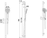 Душевой гарнитур Allen Brau Eclipse 5.E1008-BN Никель брашированный — фото 6, Душевые гарнитуры