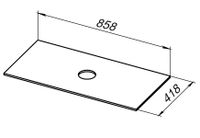 Столешница под раковину Allen Brau Liberty 90 1.33008.G Графит — фото 7, Столешницы под раковину