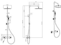 Душевая система Allen Brau Fantasy 5.11001-BN с термостатом Никель брашированный — фото 15, Душевые стойки