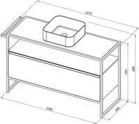 Товар: Тумба под раковину Allen Brau Priority 120 1.31004.AM Антрацит матовый - фото 19 Тумба под раковину Allen Brau Priority 120 1.31004.AM Антрацит матовый — фото 19, Тумбы под раковину