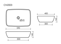 Раковина Ceramicanova Form 58 Белая арт-CN2003 — фото 14, Раковины накладные