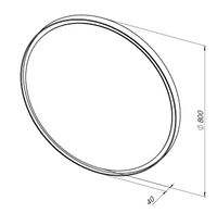 Товар: Зеркало Allen Brau Infinity 80 1.21017.WT с подсветкой Белое с сенсорным выключателем - фото 15 Зеркало Allen Brau Infinity 80 1.21017.WT с подсветкой Белое с сенсорным выключателем — фото 15, Зеркала в ванную комнату
