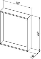 Зеркало Allen Brau Reality 60 1.32016.02 с подсветкой Серебро браш с сенсорным выключателем — фото 9, Зеркала в ванную комнату