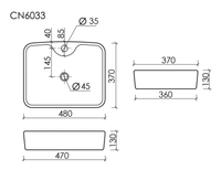 Товар: Раковина Ceramicanova Element 48 CN6033 Белая - фото 15 Раковина Ceramicanova Element 48 CN6033 Белая — фото 15, Мини-раковины